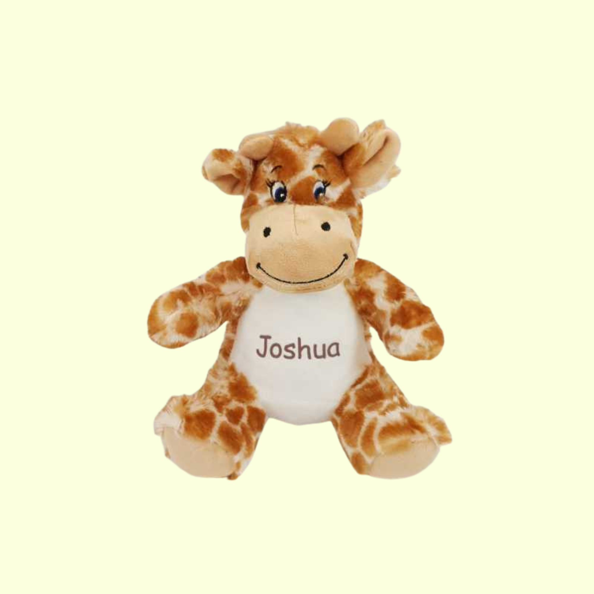 personalised giraffe teddy