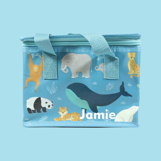Personalised Endangered Animal Lunch Bag