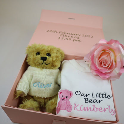 Our Little Bear Medium Baby Gift Hamper - Blue