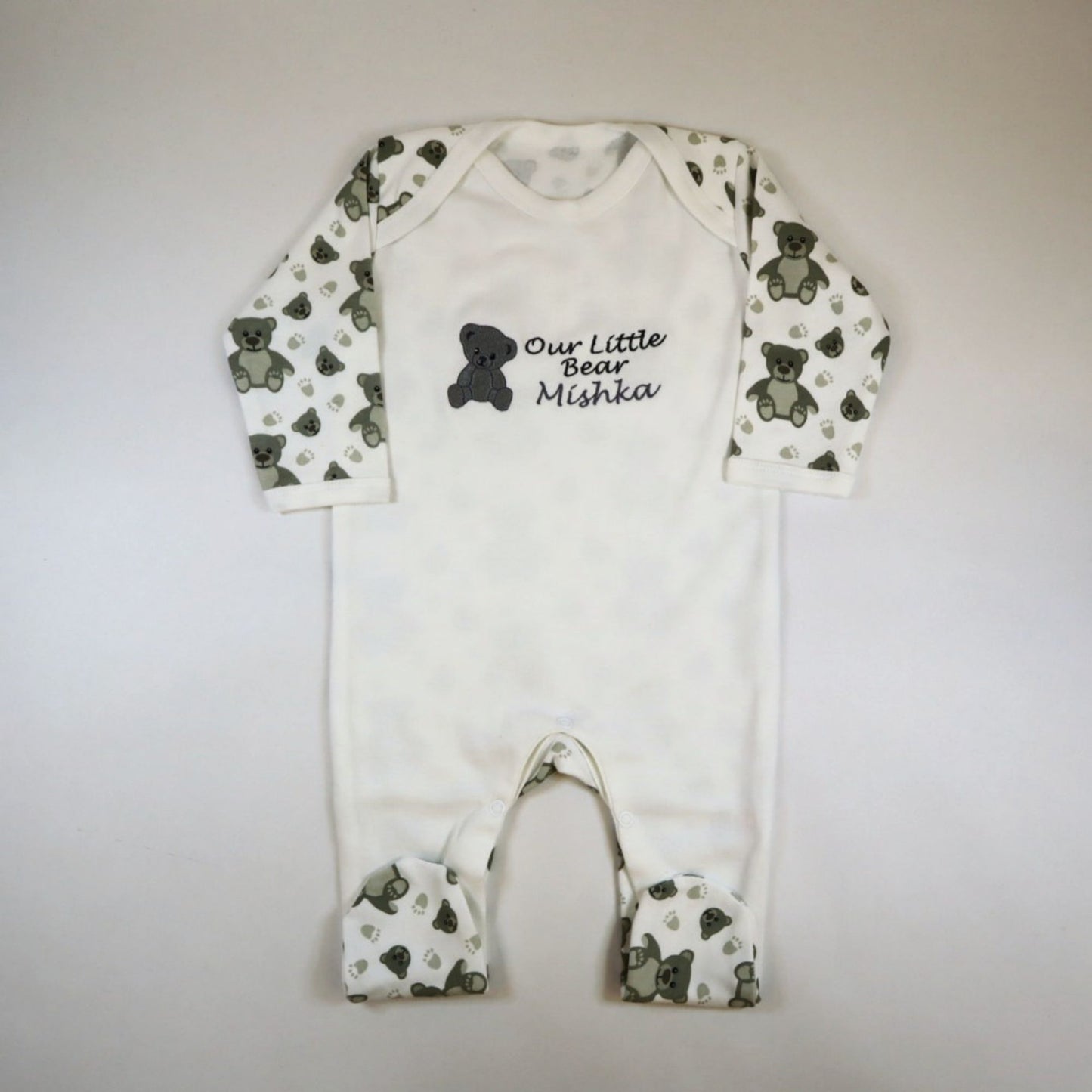 Our Little Bear Medium Baby Gift Hamper – White/Grey