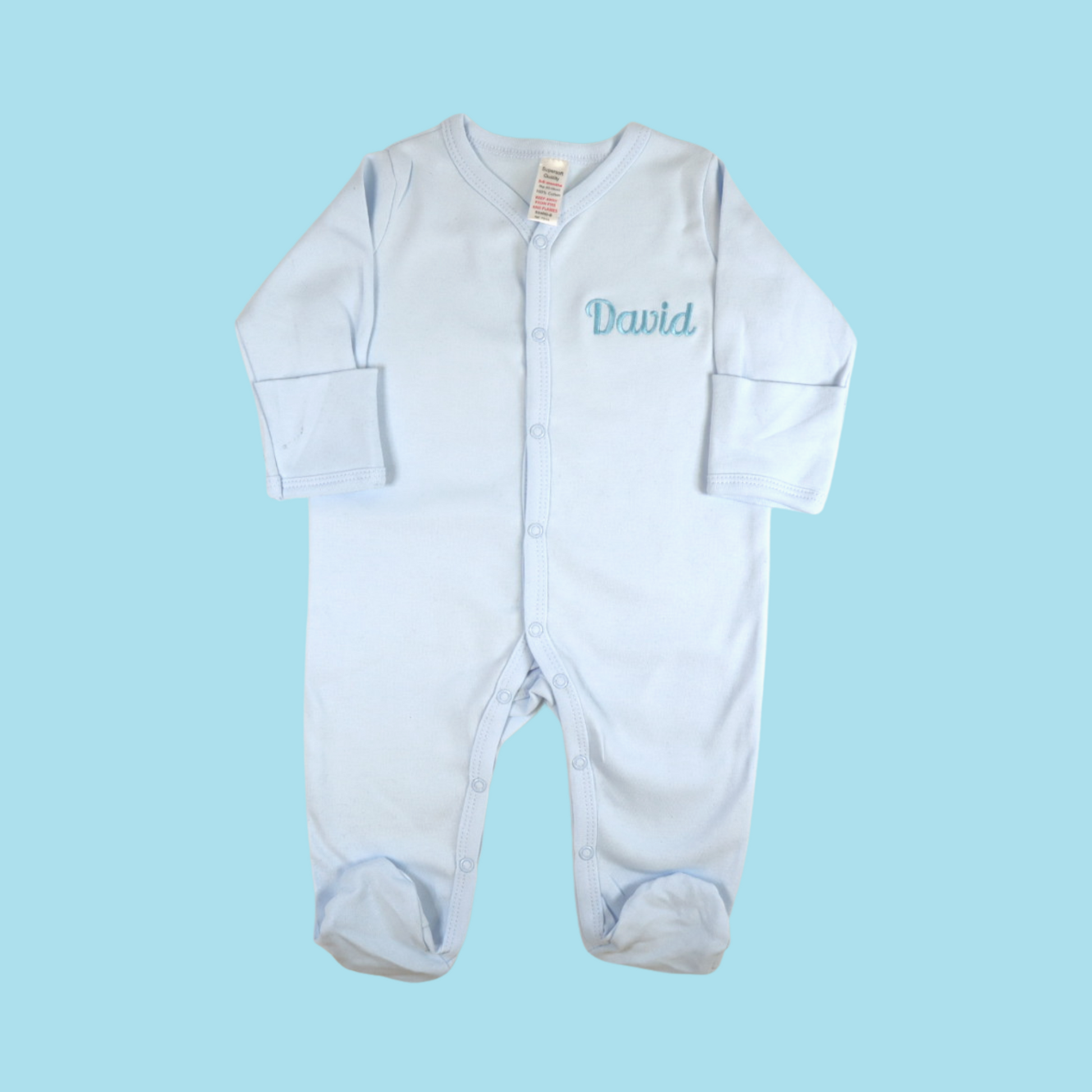 Personalised Blue Baby suit