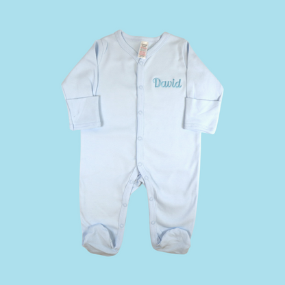 Personalised Medium Baby Keepsake Box Gift Hamper - Welcome To The World - Blue